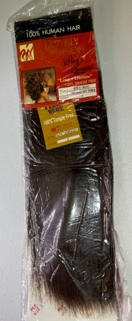 Beverly Johnson Black is Beautiful Collection High Gr Yaki Perm/Color 4/12 inch