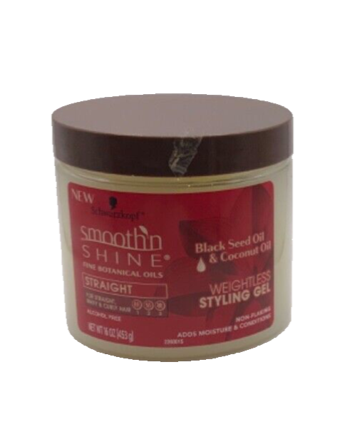 Schwarzkopf Smooth N Shine Straight Gel Weightless Styling Gel 16 Oz