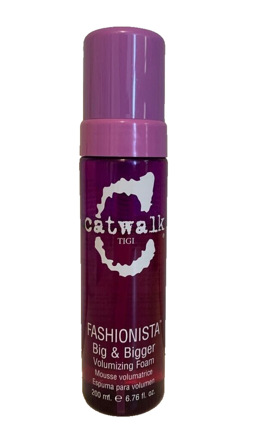 Tigi Catwalk Fashionista Big & Bigger Volumizing Foam 6.76Oz OPENED 80% FULL