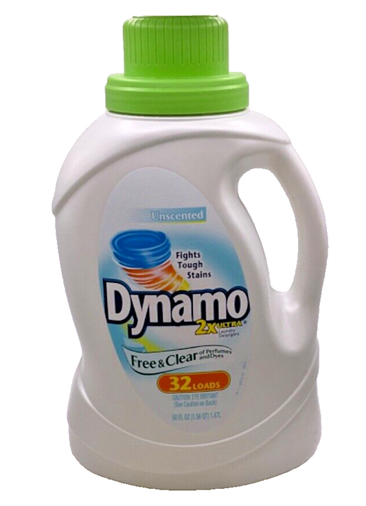 Dynamo 2X Laundry Detergent Unscented Free & Clear / 50 fl oz
