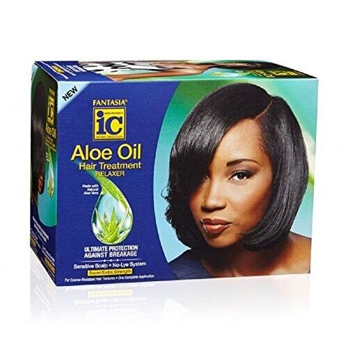 Fantasia Ic Aloe Oil Hair Treatment Super/Extra Strength Relaxer Kit