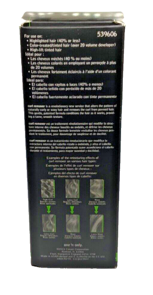 One N' Only Keratin Curl Remover Kit Tinted Highlighted Formula 4oz