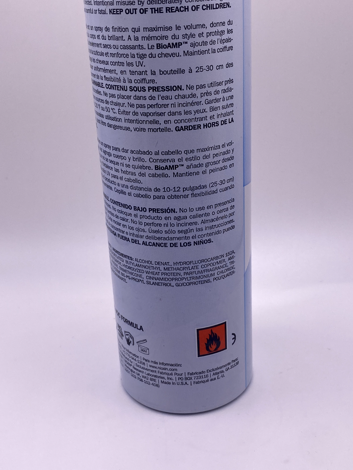 NIOXIN VOLUMIZING REFLECTIVES NIOSPRAY POWER HOLD HAIRSPRAY 8.8 OZ NOS
