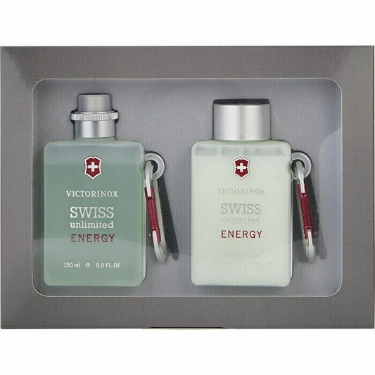 Victorinox Swiss Unlimited Energy Eau De Cologne Spray & Shower Gel 150ml/5oz