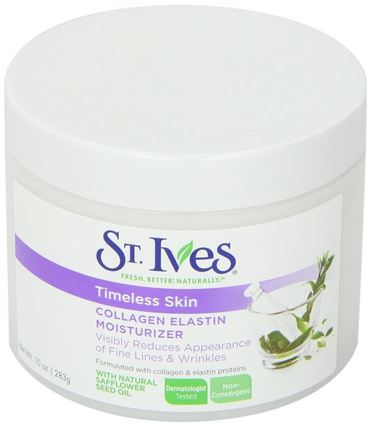 ST. Ives Timeless Skin Collagen Elastin Facial Moisturizer Discontinued 10 oz