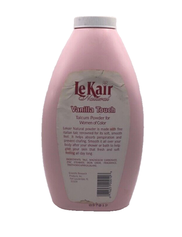 Le Kair Natural Vanilla Touch Talcum Powder For Women Of Color / 10 oz