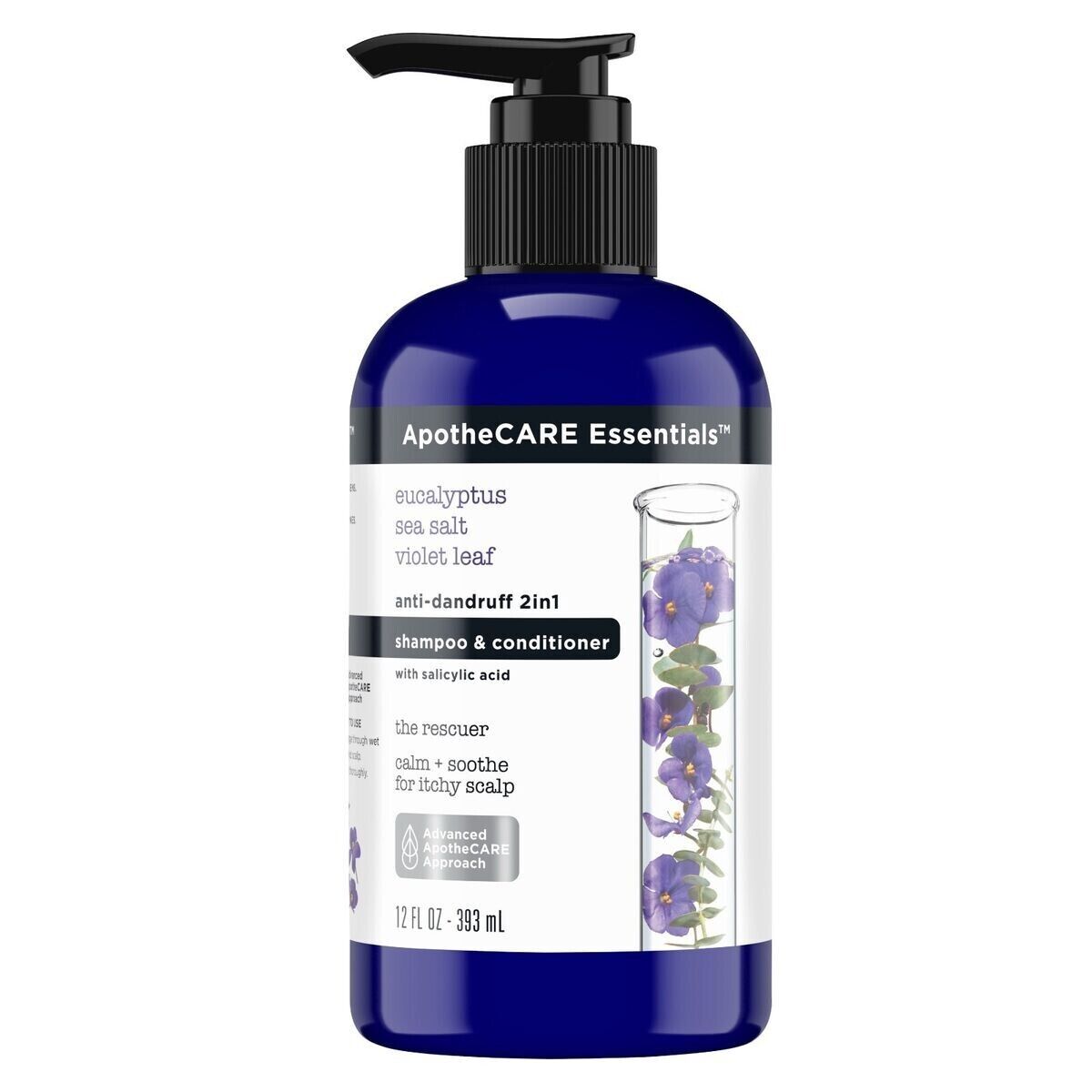 ApotheCARE Essentials Anti-Dandruff Shampoo & Conditioner 2in1 Eucalyptus 12 oz