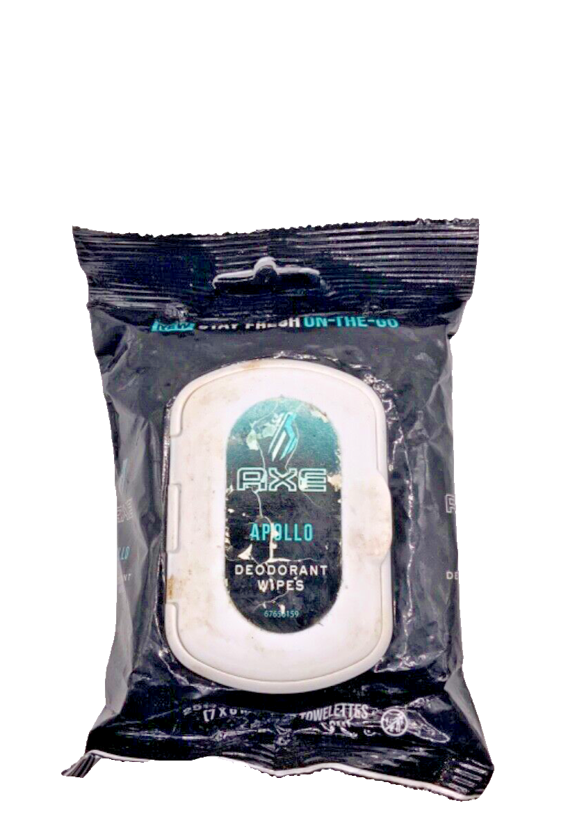 Axe Apollo Deodorant Wipes 25 Pre-Moistened Towelettes
