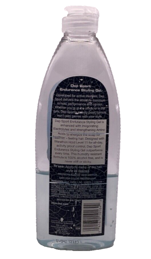 Dep Sport Endurance Styling Gel Marathon Hold 11/12 fl  - 30% full bottle