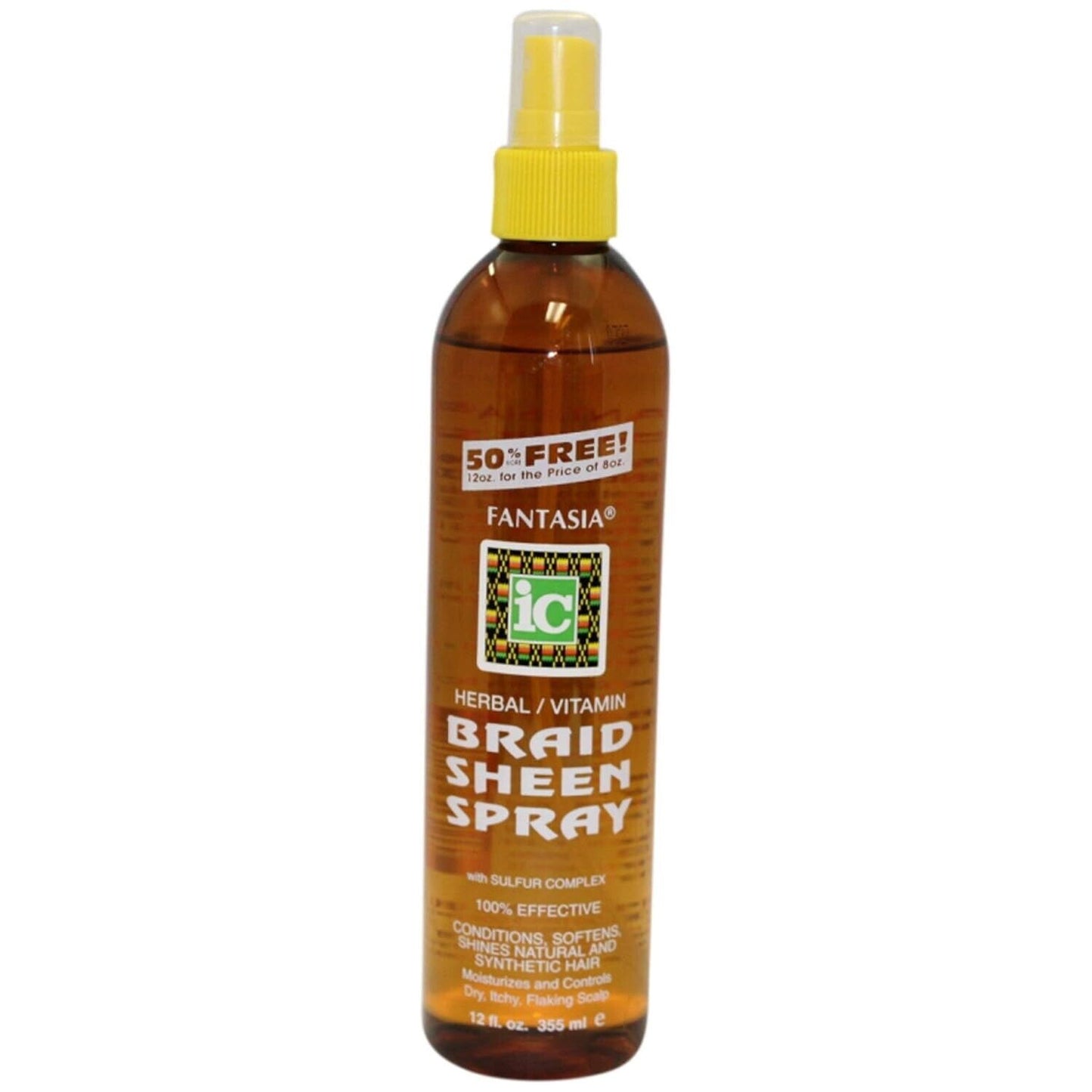 Fantasia IC Herbal/Vitamin Braid Sheen Spray/12 fl oz