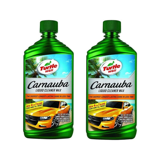 (2) Turtle Wax Carnauba Liquid Cleaner Wax 16 Fl. Oz