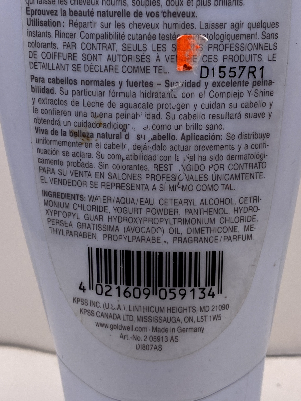 Goldwell Moisture Definition Conditioner Intense for Normal to Thick Hair 5.0 oz