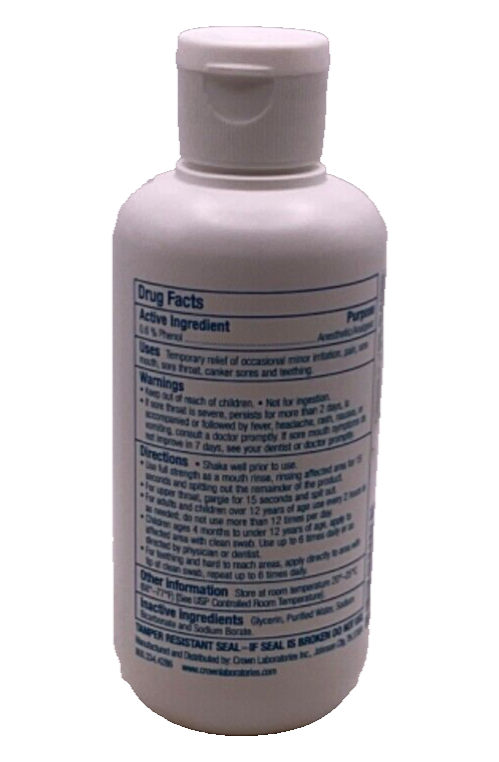 Ulcer Ease Anesthetic Mouth Rinse EXP 08/2025 / 6 fl oz