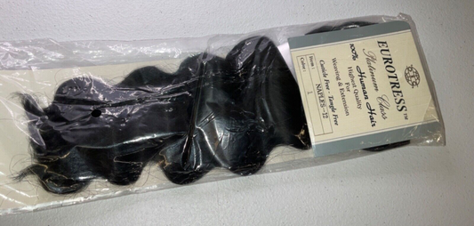 Eurotress Platinum Class 100% Human Hair/Style-Naples/Color 1/12 inches