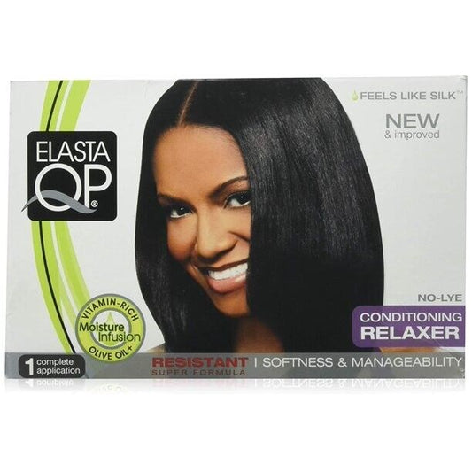 Elasta QP No Lye Conditioning Relaxer Kit Resistant 1 Application New in Box