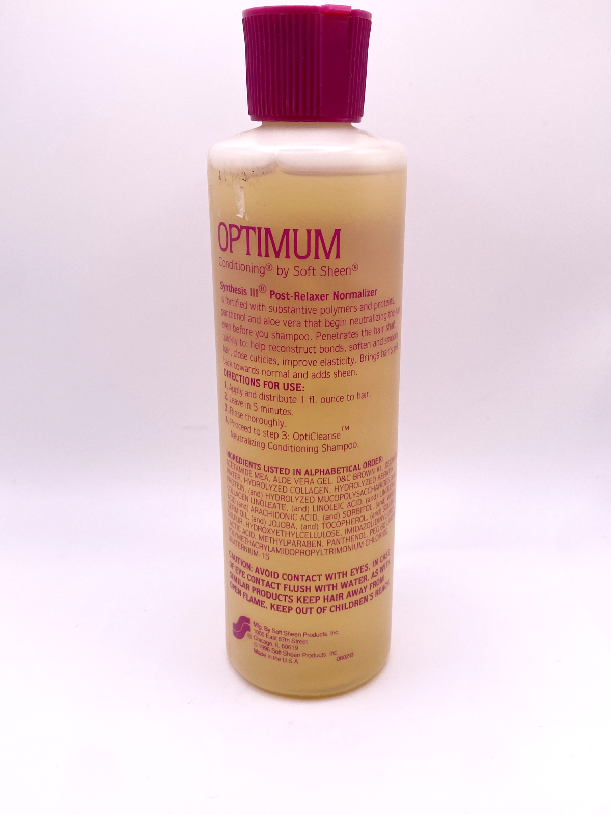 Vintage Optimum Conditioning by Soft Sheen Synthesis III Post Relaxer Step 2 8oz