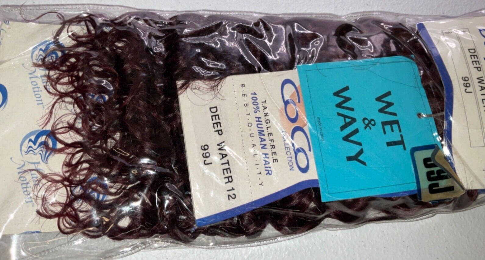 Coco Collection 100% Human Hair Deep Water/ Color 99J / (12 inches)