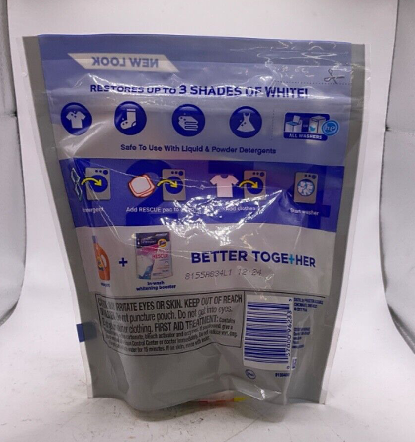 Tide Brights+Whites Rescue In-Wash Laundry Booster / 9 Pacs / 7oz