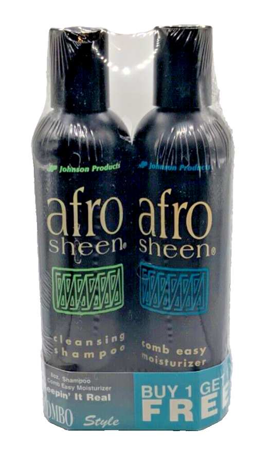 Afro Sheen Cleansing Shampoo & Comb Easy Moisturizer 8oz