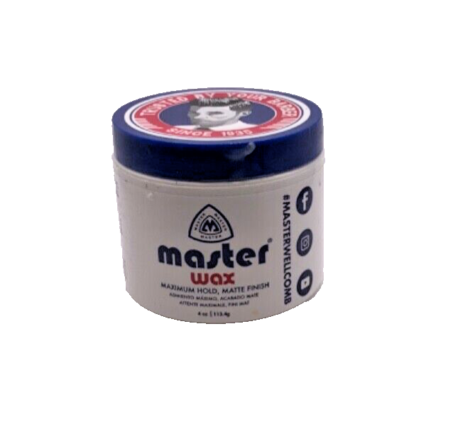 Master Wax Maximum Hold Matte Finish 4 oz