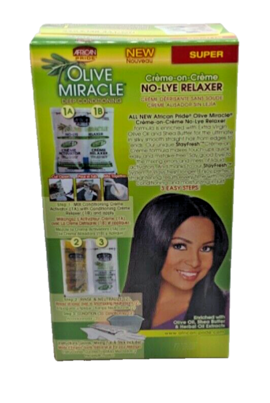 Olive Miracle Deep Conditioning Creme No-Lye Relaxer Super 1 Touch Up