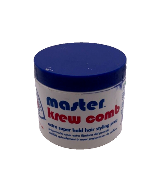 Master Krew Comb EXTRA SUPER HOLD Hair Styling Prep 4 oz.*DAMAGED