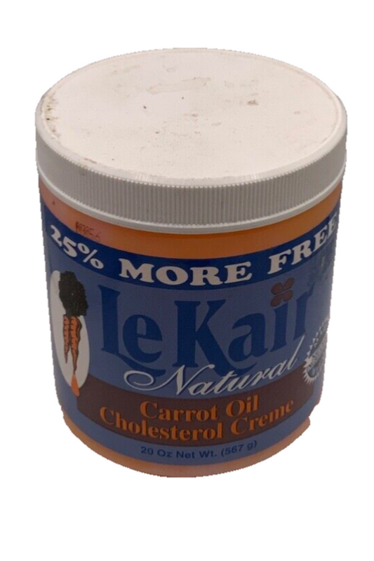 New Lekair Natural Carrot Oil Cholesterol Creme 20oz