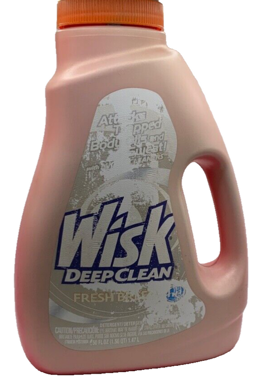 WISK LAUNDRY DETERGENT DEEP CLEAN ORIGINAL 33 LOADS FRESH BREEZE **DAMAGED**