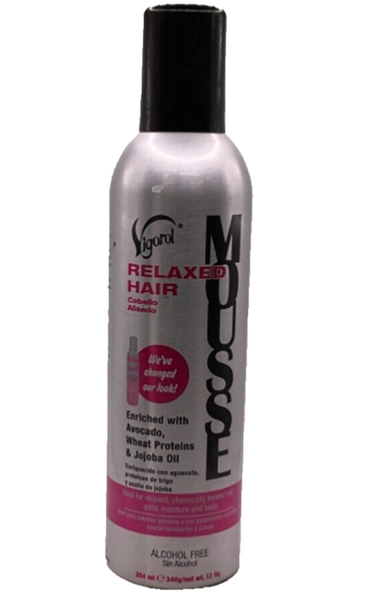 Vigorol Relaxed Hair Mousse - 12 oz