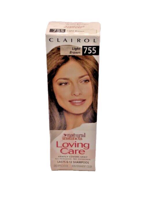 Clairol Loving Care Gently Covers Grays 755 Light Brown 1 Application