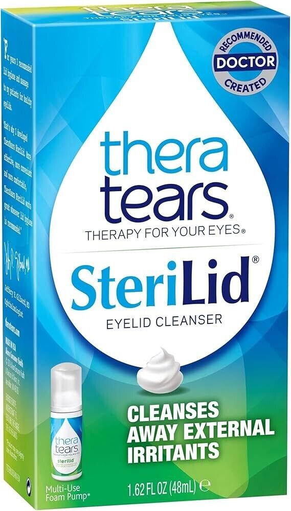 Thera Tears SteriLid Eyelid Cleanser Foam Pump 1.62oz