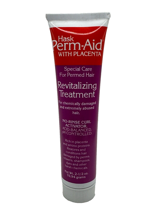 New Hask Perm-Aid With Placenta fir Permed hair. 2.5 OZ