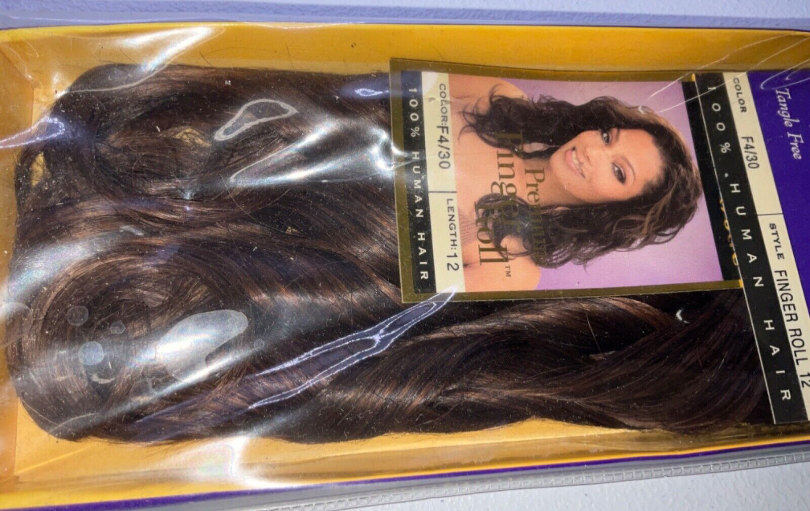 Outre Premium Finger Roll 100% Human Hair Color F4/30 (12 inches)
