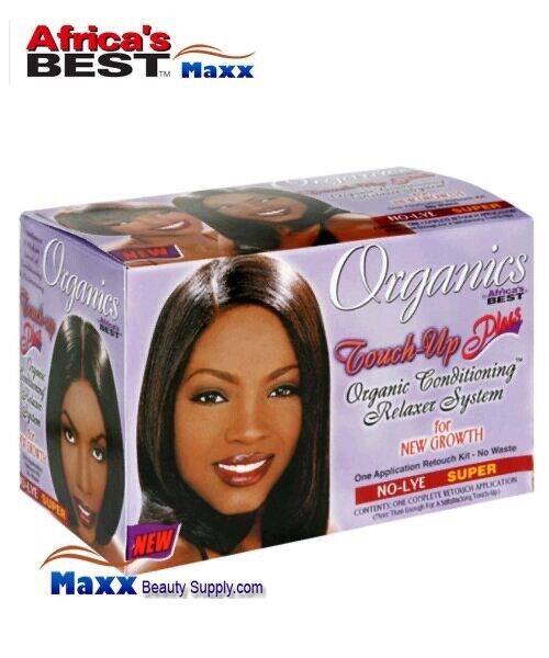 Africas Best Organics Touch Up Plus Organic Relaxer for New Growth No Lye-Super