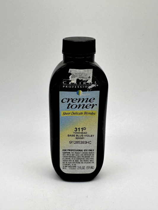 Clairol Creme Toner 311 Towhead Base Blue Violet – 2 oz – Fast