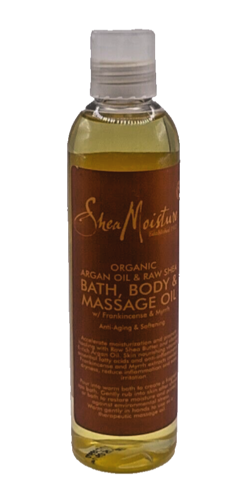 Shea Moisture Argan Oil & Raw Shea Bath, Body & Massage Oil 8oz - SEALED