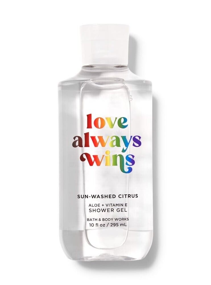 BATH & BODY WORKS LOVE ALWAYS WINS SUN-WASHED CITRUS SHOWER GEL 10 FL OZ