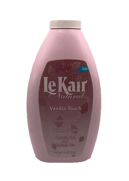 Le Kair Natural Vanilla Touch Talcum Powder For Women Of Color / 10 oz