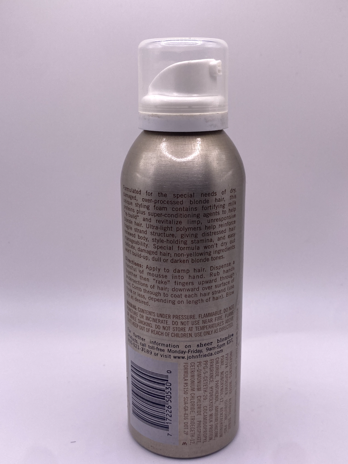 John Frieda Sheer Blonde Revitalizing Styling Foam - 4.5 oz