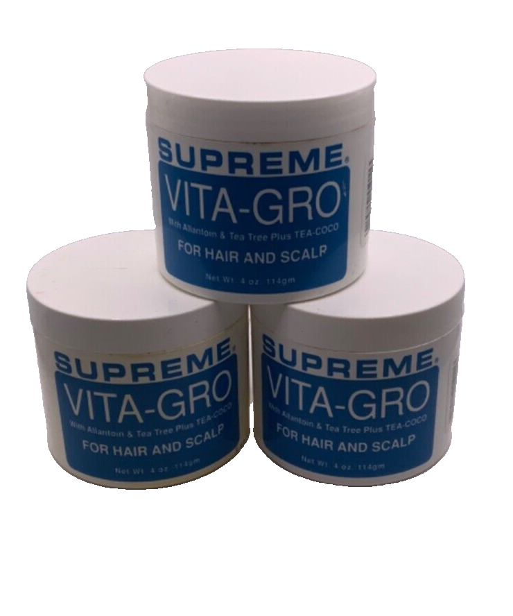 (3 Pack) Supreme Vita-Gro With Allanton, Tea Tree For Hair, Scalp 4oz