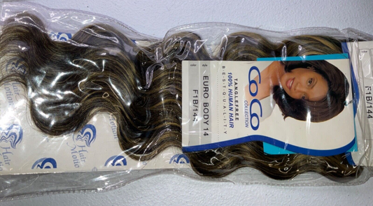 Coco Collection 100% Human Hair Euro Body Color F1B/144 (14 inches)