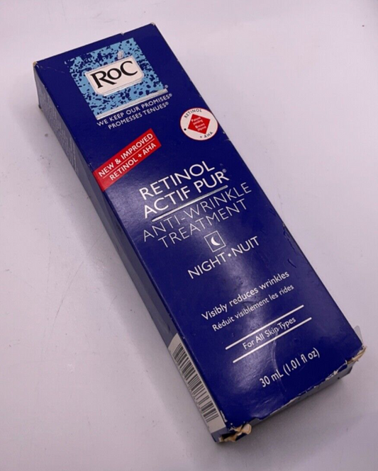 Roc Retinol Actif Pur Anti-Wrinkle Night Treatment / 1.01 fl oz