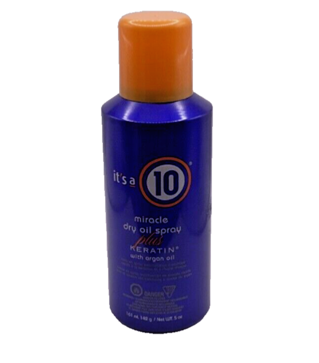 IT'S A 10 Miracle Dry Oil Spray Plus Keratin with Argan Oil 5oz NEW