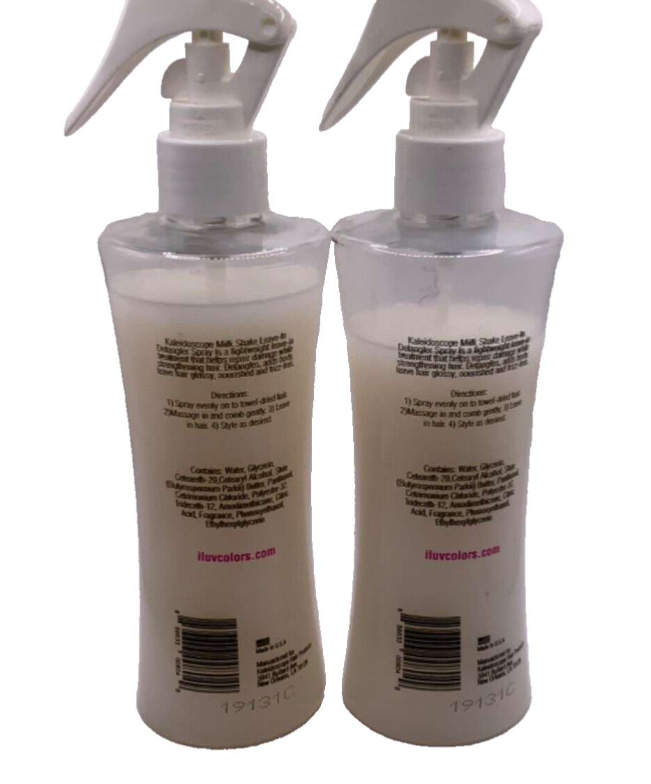 (2 Pack) Kaleidoscope The Milk Shake Leave-In Detangler Spray 8oz