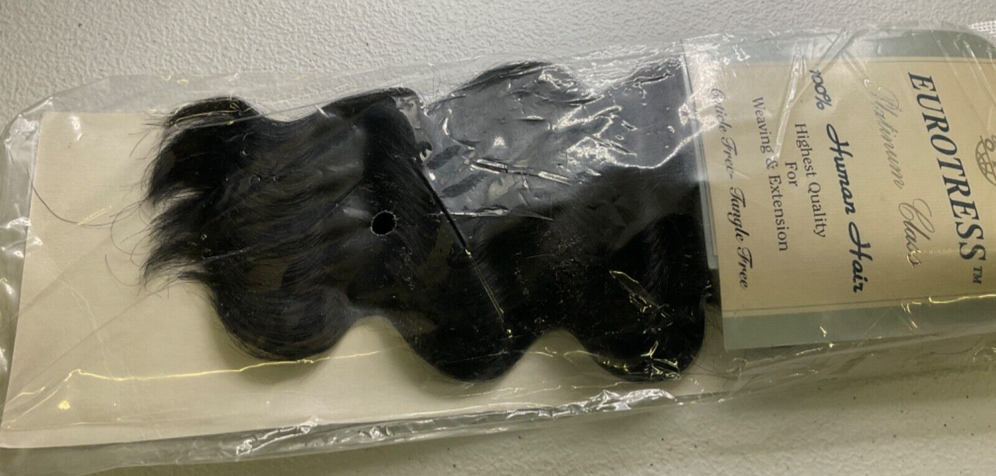 Eurotress Platinum Class 100% Human Hair/Style-Naples/Color 1/10 inches