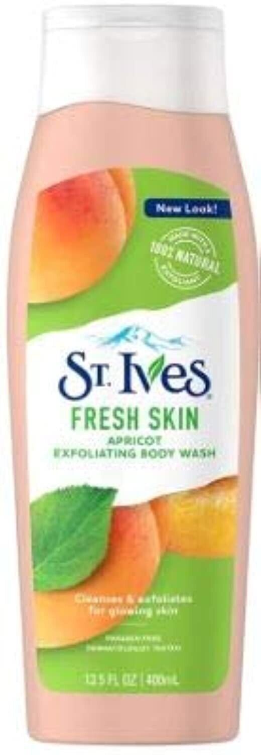 St Ives Fresh Skin Apricot Exfoliating Body Wash / 13.5 fl oz