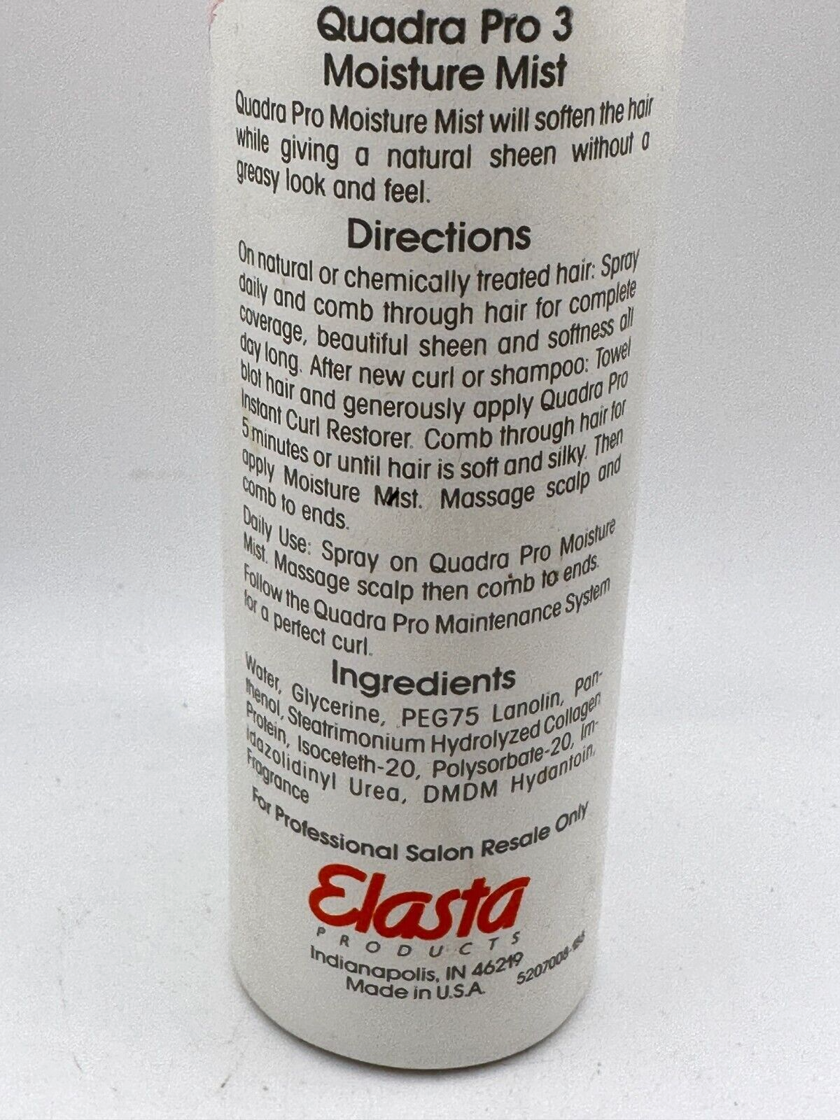 Elasta QP Quadra Pro 3 Moisture Mist - 8 fl oz *RARE