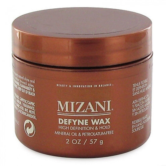 MIZANI DEFYNE DEFINE WAX HIGH DEF Hold, Edge Tame Gel, Twist & Coil 2 oz