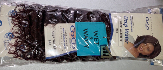 Coco Collection 100% Human Hair Deep Water/ Color 99J / (12 inches)
