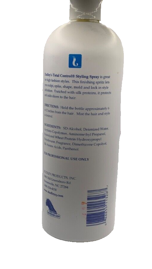 Dudley’s Total Control Styling Spray: Sculpts, Spikes, Shapes & Molds 32oz JUMBO